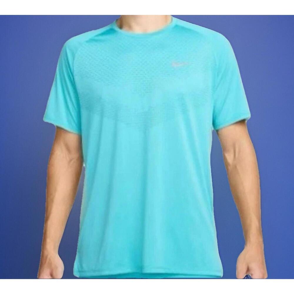 $55 Nike Stride Men's ADV Short-Sleeve Running Top XXL HV5203-345 Dusty Cactus - Picture 2 of 11